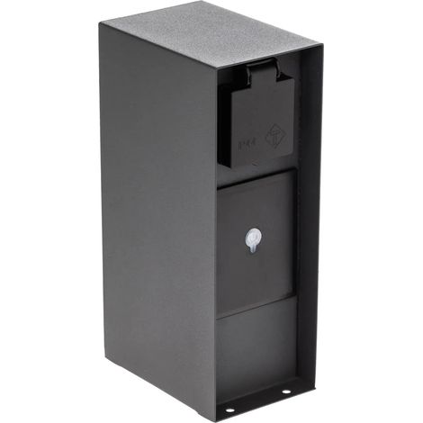 [GEBRAUCHT] B-Ware Prios Steckdosensäule Energiesäule Wlan Smart Home System Sandgrau Voicu 23 Cm