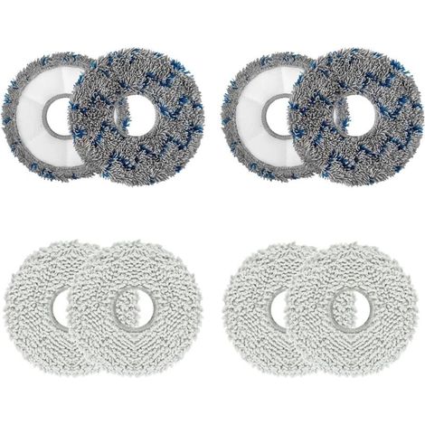 8er-Pack Reinigungstücher für Ecovacs T30 Max und Deebot T30 Pro Omni – Bodenmatte