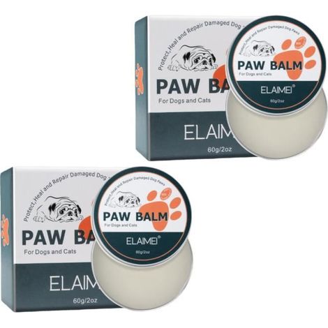 Baume Coussinet Chien Naturel pour Pattes Chiens et Chats - Soin des Chien Protection Pommade Nez d\'animaux sains, 60 ML (1/4)
