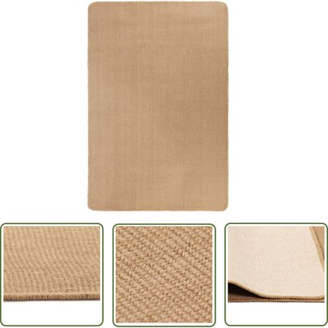 The Living Store Tapis en jute avec endos en latex 200x300 cm - Tapis En Jute - Tapis Décoratif - Tapis Rectangulaire - Tapis Salon - Tapis Chambre (1/5)