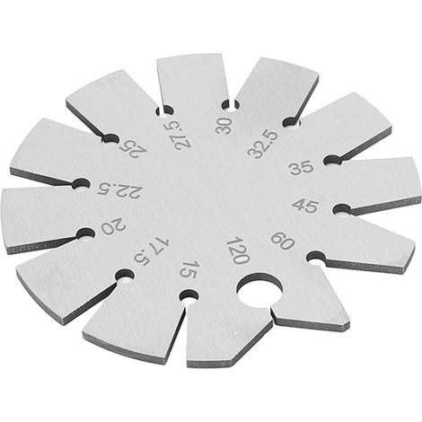 Medidor de bisel de acero inoxidable, medidor de ángulo de bisel de 15 a 120 grados, transportador de bordes oblicuos, herramienta de medición ajustable multiángulo para cuchillos de carpintería (1/5)