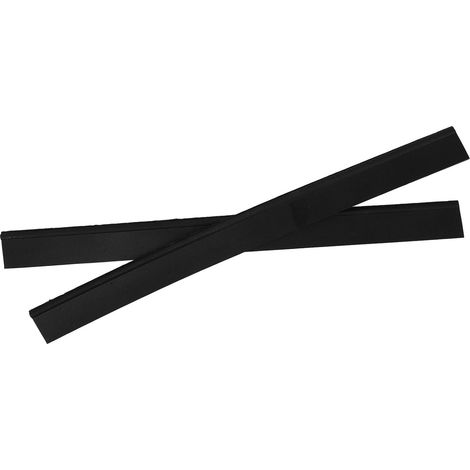 Lot de 2 Bandes de Raclette en Caoutchouc Noir, Remplacement Pratique sans Laisser de Traces pour Nettoyeurs de Vitres et Planche de Nettoyage (1/5)