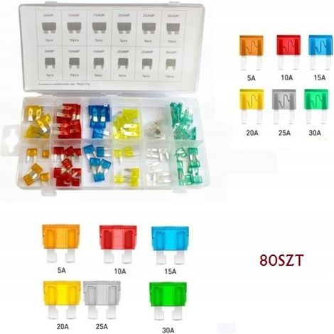 Kfz-Sicherungen Mini-Set 5A-30A 80 Stück