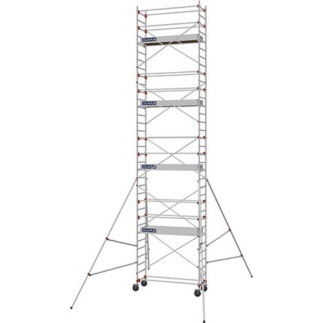 Rollgerüst 4 Bühnen - Max. Arbeitshöhe 9.90m - 613718