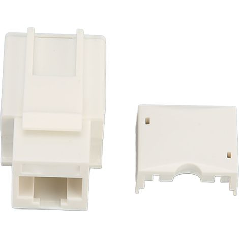 Lot de 50 modules réseau Cat6 non blindés, connecteurs Ethernet RJ45 à 90° sans perforation (1/5)