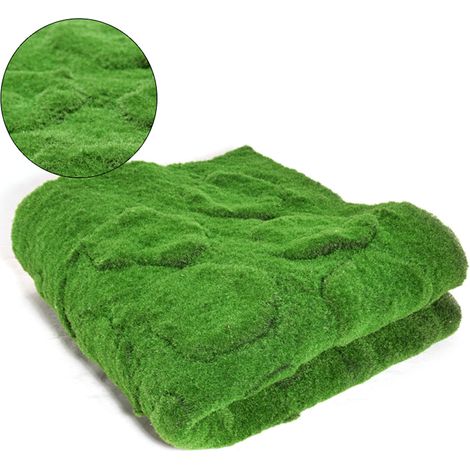 Tappeto di erba artificiale Toivize - 1x1 m Verde - Muschio perlato - Fai da te per giardino, patio, decorazioni per matrimoni - Erba sintetica resistente e impermeabile (1/5)