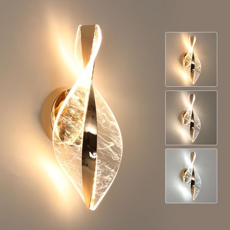 Applique Murale LED, Oro 12W 2000LM Dimmable Lampe LED Murale Moderne, 3 Températures de Couleur 3000K/4500K/6500K Lampe Murale Interieur pour Chambre Couloir Salon Salle (1/5)