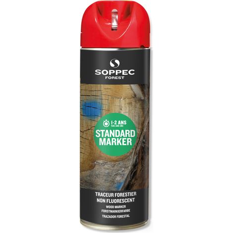 Spraydose - Forstmarkierer nicht fluoreszierend rot 1-2 Jahre standard marker SOPPEC - 131904o