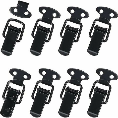 10Pcs Fermeture à Levier Fermeture à Ressort Loquet à Bascule en Métal Noir (1/5)