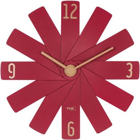 TFA Clock in the box  rot Wanduhr (1/5)