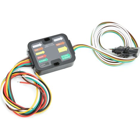 3-adriger auf 2-adriger Anhänger-Verkabelungskonverter mit 60-Zoll-Kabel, LED-kompatibel