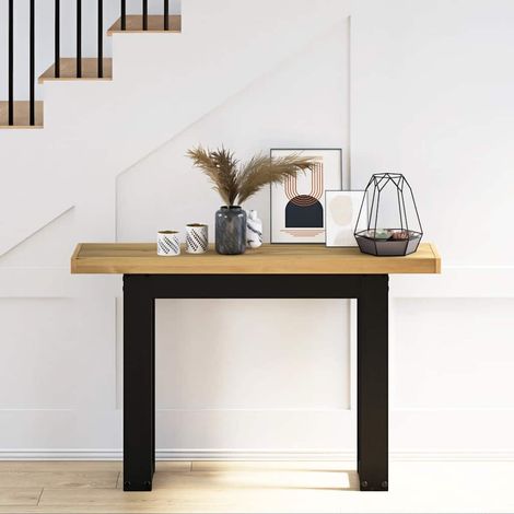 Maison Exclusive - Tavolo Consolle NOAIN Gambe Forma U 120x30x75 cm Legno Massello