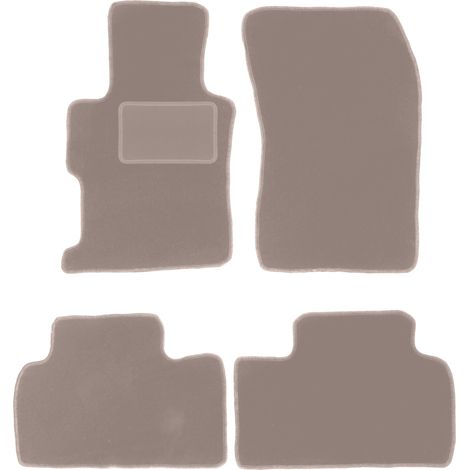 Tappetini in velluto per: Honda Civic IX berlina (2011-2016) beige (1/5)