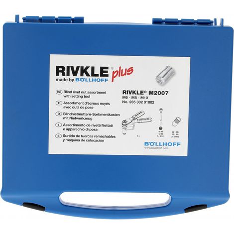 Coffret RF67 T.Red Moleté avec Pince M2007 + Assortiment En M6-M8-M10 (1/2)