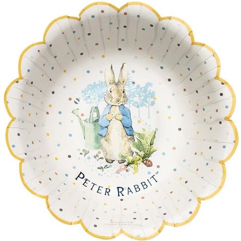 Peter Rabbit Classic Tableware Party Bowls x8 - 16.5cm/6.5inch Diameter - 51599