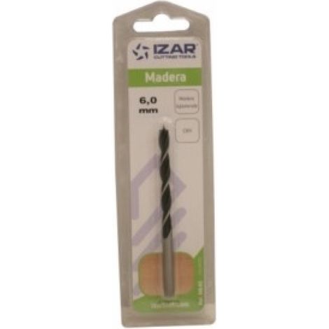 Broca Madera Espiral 3 Puntas 06 Mm M640 Izar