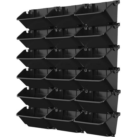 Hanging Vertical Wall Plant, Hanging Flower Bags 18 Pieces Vertical Wall for Plants Vertical Garden for Balcony Fence Garden Home Decor (1/5)