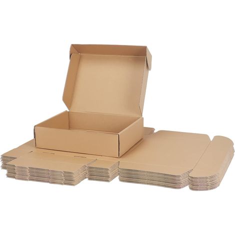 20 Brown Cardboard Boxes 12 x 9 x 3 cm Heavy Duty Easy Assembly (1/5)