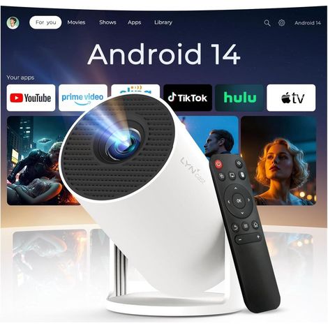 Auto Keystone – Android 14 – Apps intégrées Supporte 4K Full HD Mini Video Projecteur – Vidéoproject (1/5)