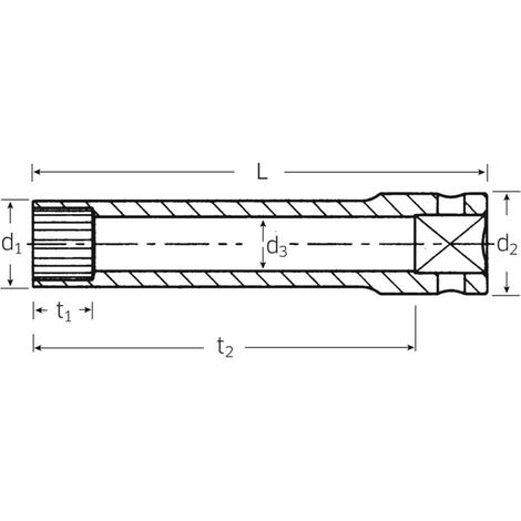 STAHLWILLE 01021010 DADOS SPLINE-DRIVE 1/4 40 ALSP 10 = 5/16 (1/2)