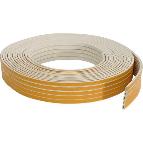 vidaXL Sello de ventana autoadhesivo Blanco 10 x 6 mm 100 m (1/2)