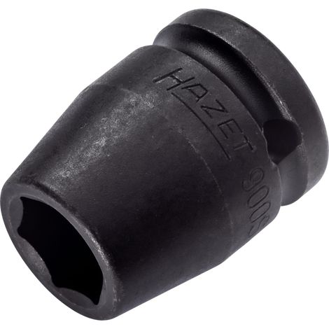 Hazet 900S-15 Inserto Chiave a Bussola per Avvitatori ad Impulso Esagonale, Nero, Attacco Quadro, Cavo, 12.5 mm 1/2 di Pollice (1/2)