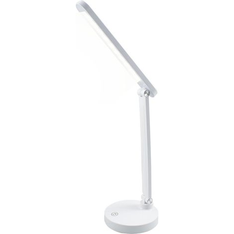 Lámpara de escritorio LED de control táctil recargable plegable con 3 brillos