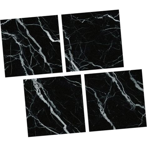 4feuilles Autocollants Pour Carrelage Mural Et Sol De Cuisine Effet Marbré (1/5)