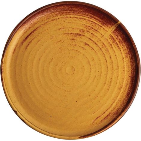 Assiettes plates terre de sienne Canvas 26,5 cm (Lot de 6) - Ref FA310 - Olympia (1/5)