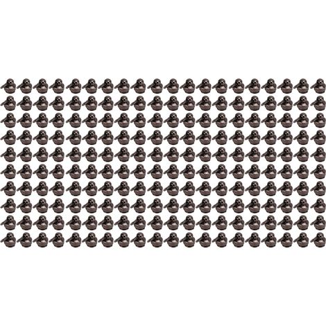 200 Rivets en Laiton pour Sacs à Main, Anneaux de Tirage Résistants, Fixations pour Vêtements et Accessoires DIY, 9mm (1/5)