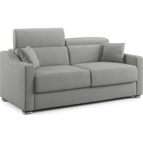 Amber Sofá cama convertible con tela desmontable 171 cm (mat. 120x197) Gris