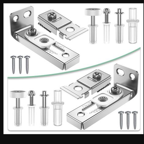 Kit de Réparation de Matériel de Porte Pliante - Kit de Matériel pour Rail de 2,22 Pouces à 2,54 Pouces, (1/5)