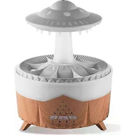 Luftbefeuchter in Tropfenform (UFO-Form) mit Timer (2/4/8 Stunden), farbigem Nachtlicht, Aromatherapie-Diffusor für ätherische Öle – das perfekte Geschenk für Zuhause oder Schlafzimmer (1/4)
