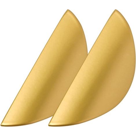 Pièces - Poignée de porte - Entraxe 32 mm - Poignées métalliques - Poignée de fenêtre de porte coulissante - Design demi-lune - Alliage de zinc - Vis incluses - Convient pour armoire de cuisine et tir (1/5)