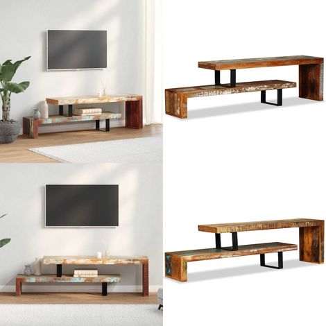 Meuble TV Bois de récupération massif - Meubles Tv - Meuble Tv Bois - Meuble Tv Industriel - Meuble Tv Design - Rangement Tv - Home & Living