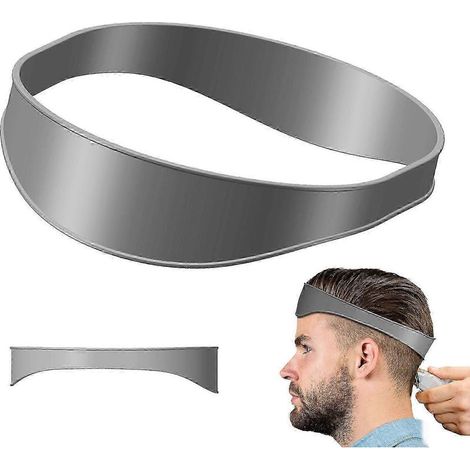 Gabarit de rasage en silicone et guide de coupe de cheveux à faire soi-même, outil pratique pour la nuque, accessoire de toilettage précis et facile à utiliser (1/5)