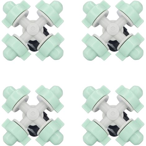 10 Stück Kreuznebeldüsen mit 4/7-mm-Anschluss für die Bewässerung von Mikrogärten und landwirtschaftlichen Betrieben (1/5)
