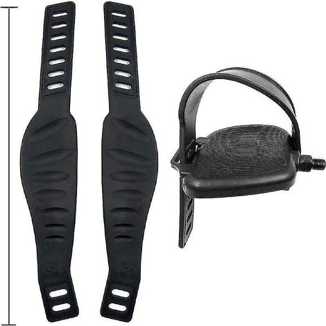 Paire de courroies de pédales pour vélo d'appartement - Courroies larges et de haute qualité pour vélo de spinning (1/5)