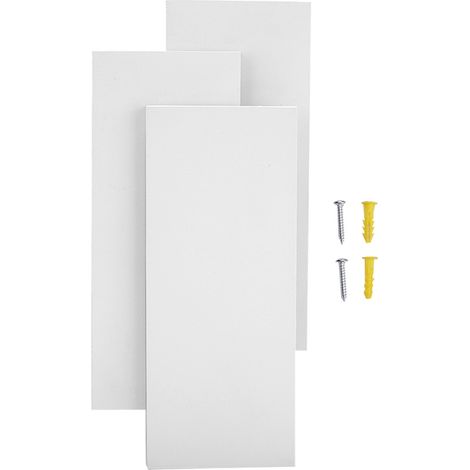 Luminaire mural LED moderne 12W design décoratif aluminium blanc lumière douce 1 ou 2 unités