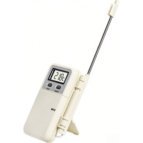 Termómetro digital para alimentos con sonda flexible de -50 °C a 300 °C para carne, pescado y barbacoa. (1/5)