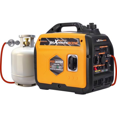 3500W Dual Fuel Inverter Stromerzeuger Benzin & LPG Generator For Camping Garten