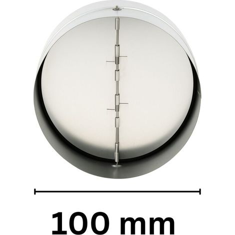 clapet anti-retour 100 mm métal clapet anti-retour extraction d'air ventilation conduit d'air (1/5)