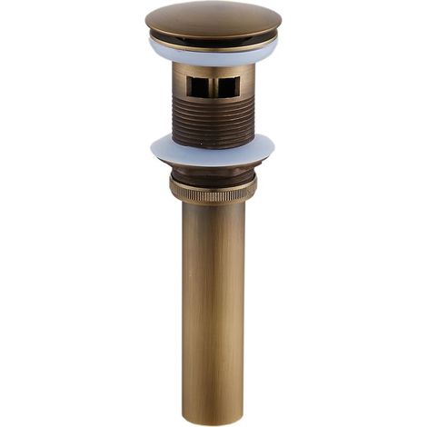 Bonde de vidange pour évier et lavabo, trou de bassin antique européen en verre, système de vidange de rebond pour meuble de salle de bain (1/4)