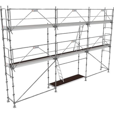 Lot échafaudage 60m² PRIMO - R200 Acier - TUBESCA-COMABI - 9 m (1/5)