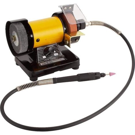 Mini bench grinder with flexible rotating shaft for model making - 10,000 rpm (1/5)