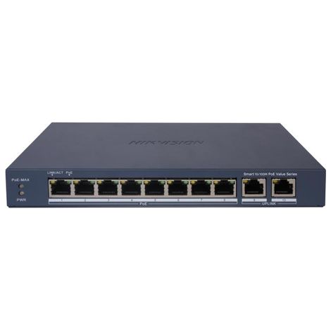 Switch di rete Hikvision Hikvision Switch Smart Managed Poe 10/100 8 Poe Ports DS-3E1310P-EI/M