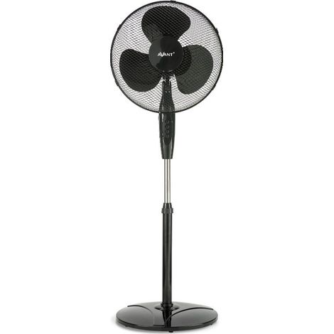 Ventilateur dede pie avant black edition 16" 45w 40cm - base rouge (1/5)