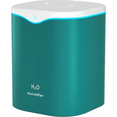 Humidificateur d'air 2 L, humidificateur portable à gouttes d'eau, diffuseur d'arômes USB, mini humidificateur à gouttes d'eau, diffuseur d'air USB, diffuseur d'huile pour la maison et le bureau vert (1/5)