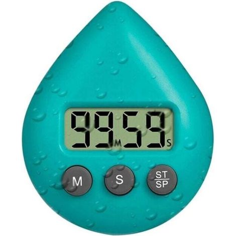 Temporizador de ducha silencioso y sin tictac - XU, digital, impermeable, tamaño pequeño y bonito - KZQ (1/4)