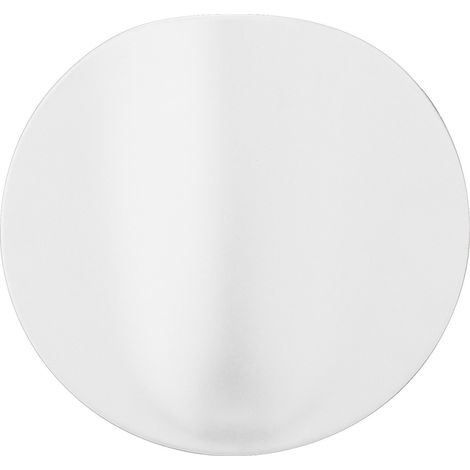 Sirio Lampada da parete LED 8W in ceramica bianca con diffusore in policarbonato opale, design Made in Italy per illuminazione interna d'arredo